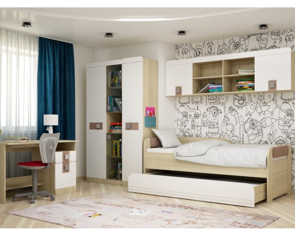 Полка навесная Стиль Кофе с молоком-2