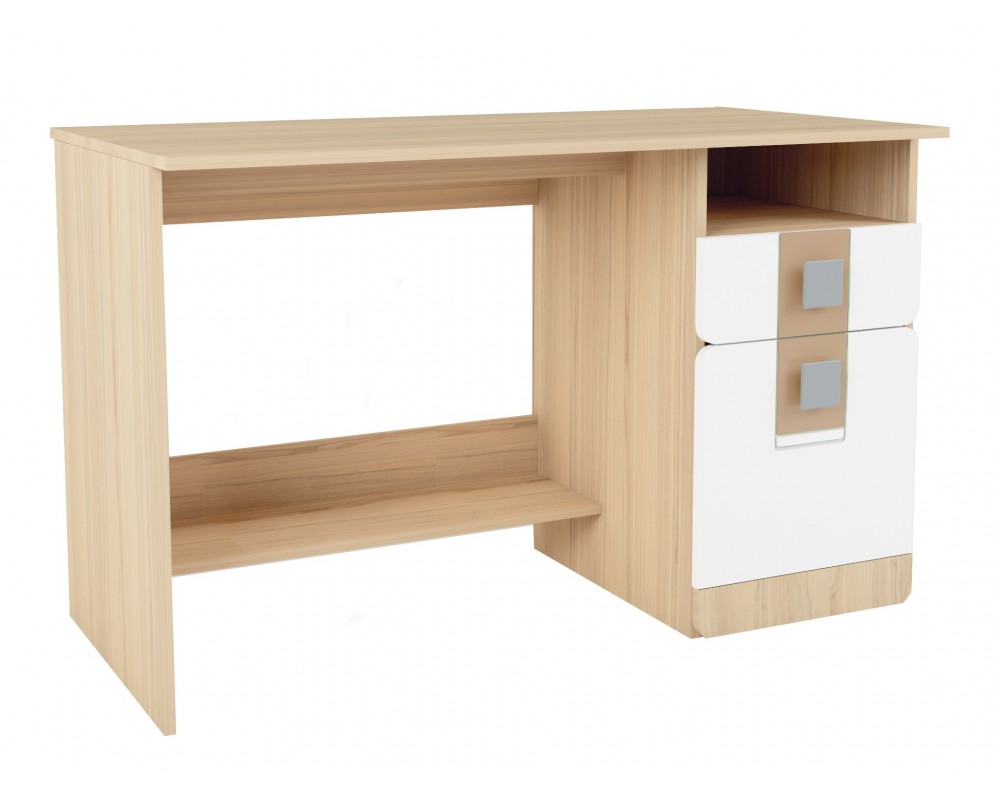 Стол письменный Стиль с ящиками Кофе с молоком-0