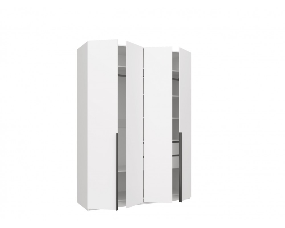 Шкаф четырехдверный Чарли Белый-1