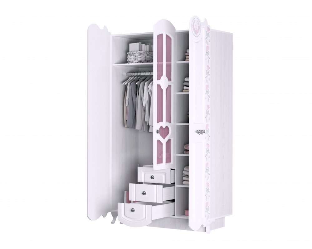 Шкаф трехдверный Розалия-2