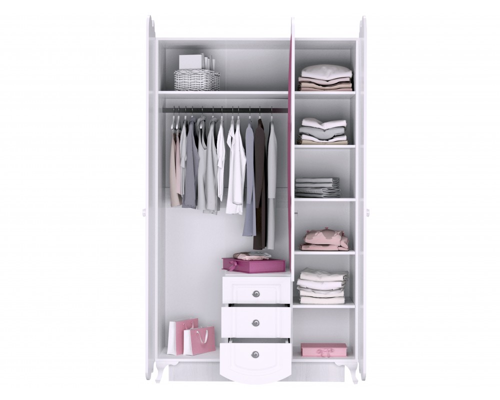 Шкаф трехдверный Розалия-4