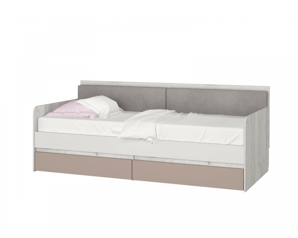 Кровать-тахта Зефир голубой с подушками-2