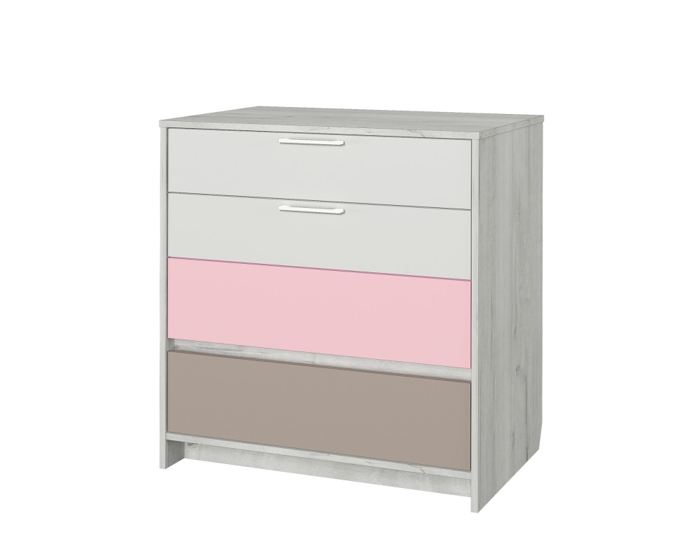 Комод Зефир розовый-0