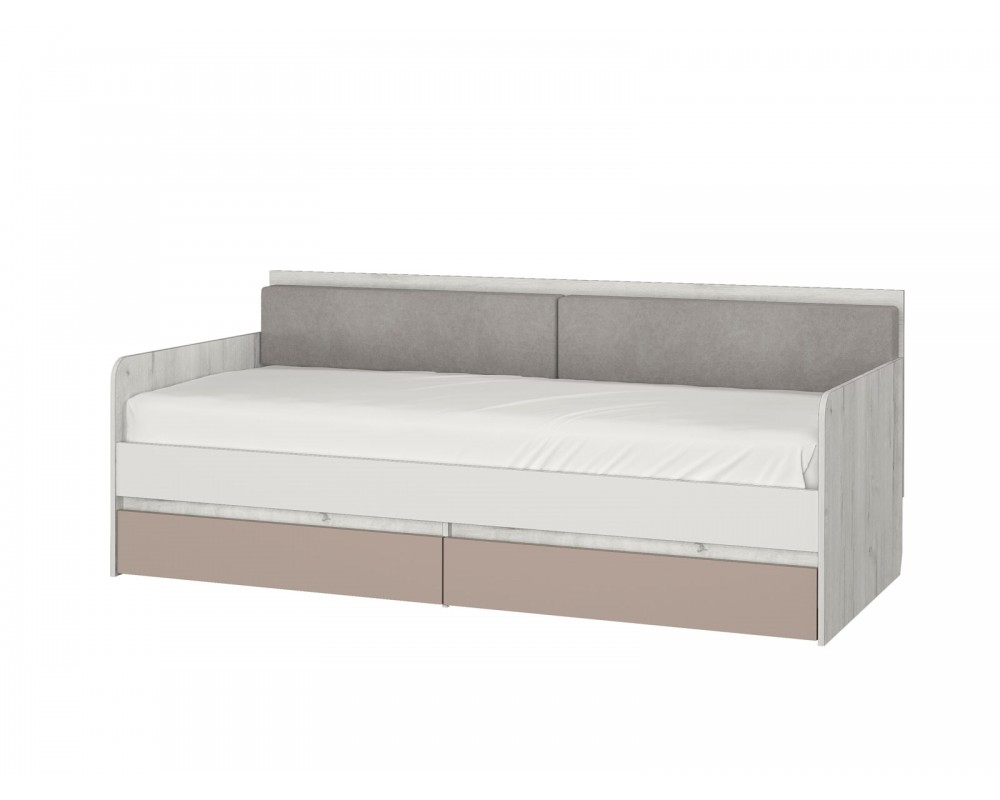 Кровать-тахта Зефир голубой с подушками-0