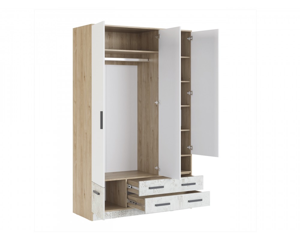 Шкаф трехдверный Алиса-1