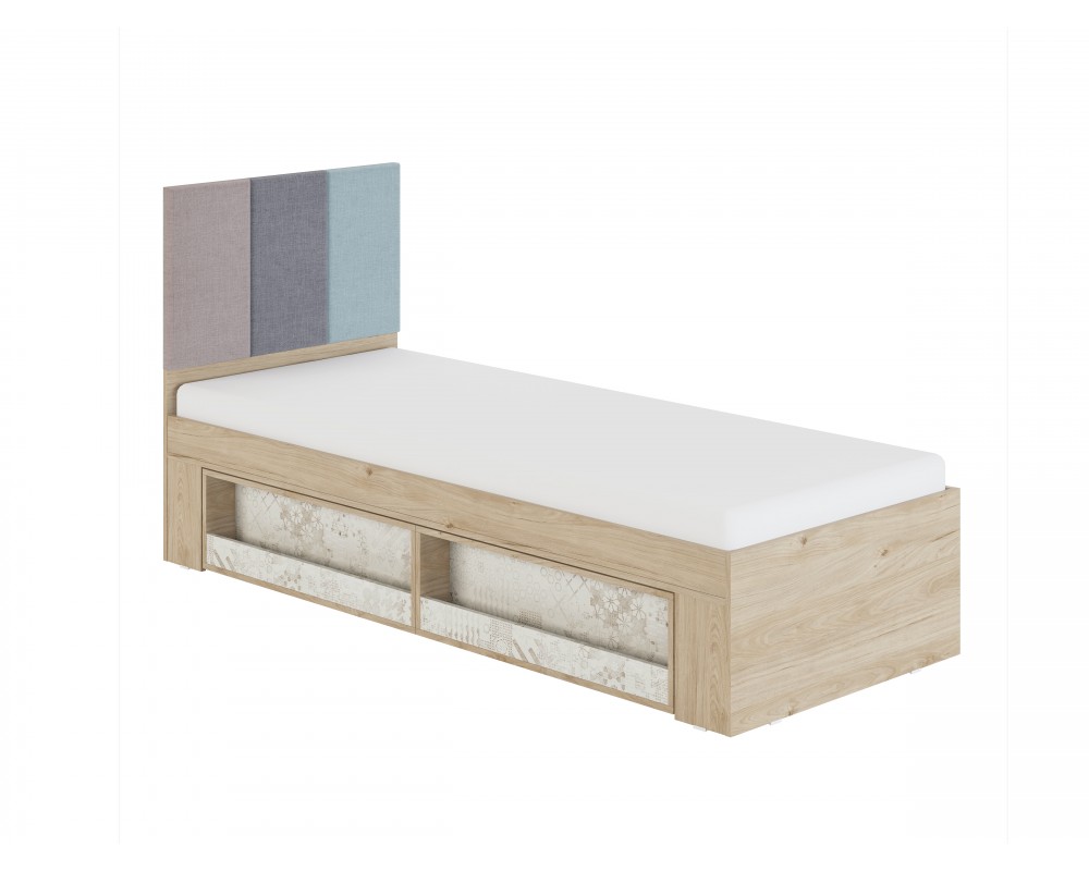 Кровать 0,8 Алиса с мягкой спинкой-0