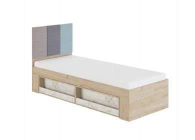 Кровать 0,8 Алиса с мягкой спинкой