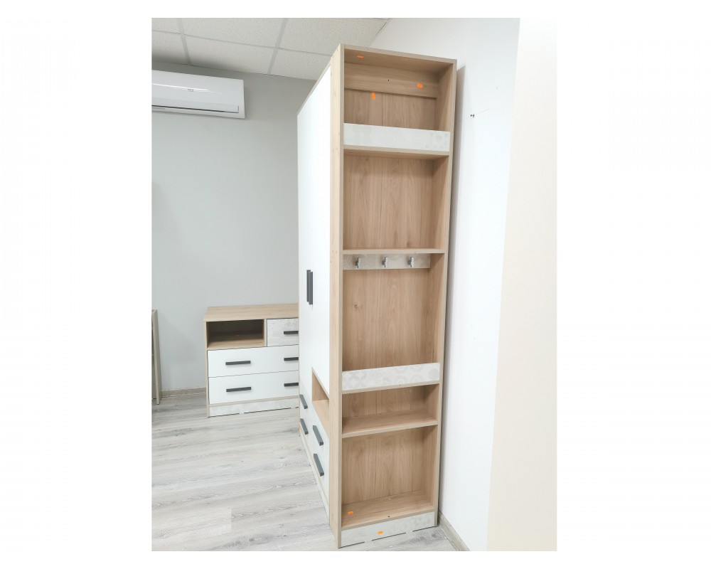 Шкаф двухдверный и стеллаж Алиса-4