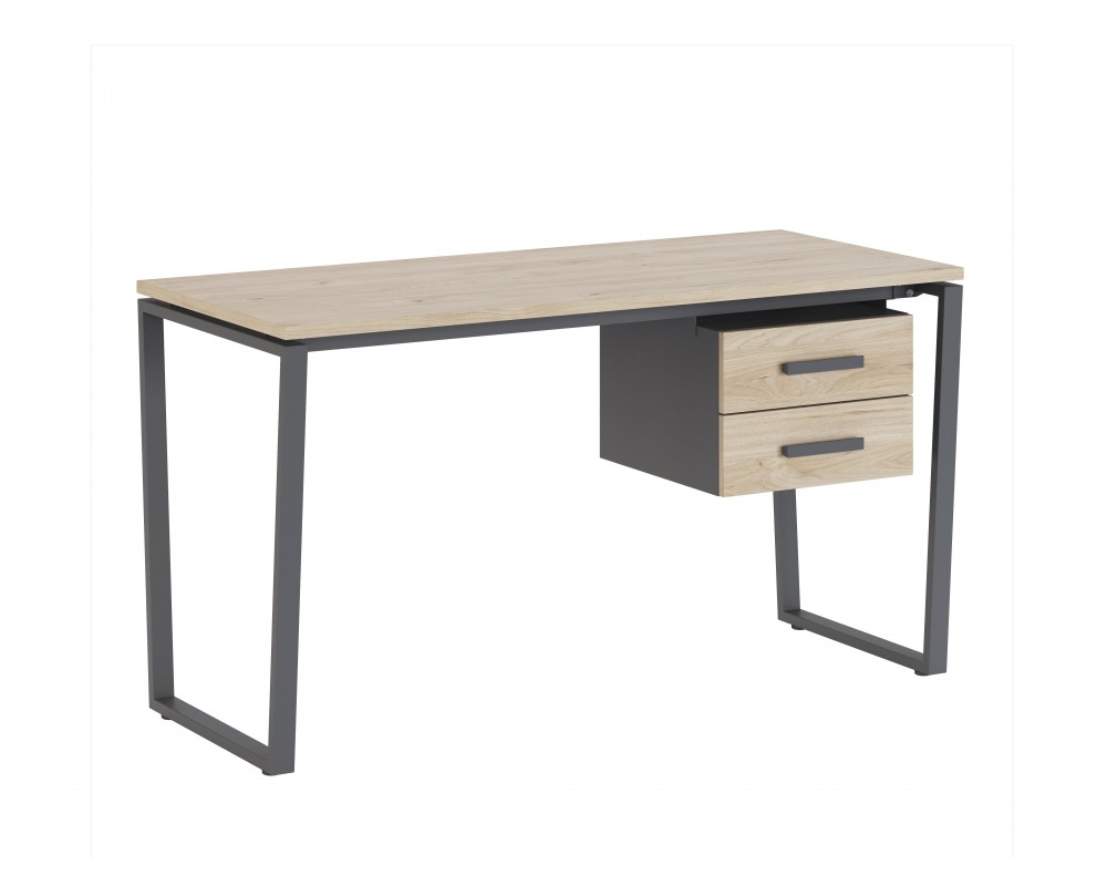 Стол письменный на металлокаркасе с тумбой Алиса-0