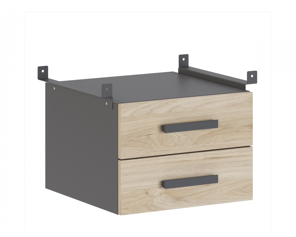 Стол письменный на металлокаркасе с тумбой Алиса-1