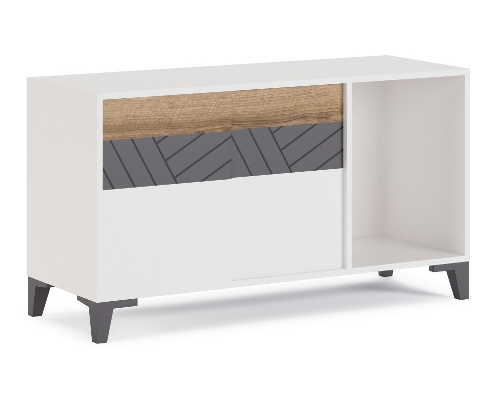 Стол письменный 1600 с большой тумбой Гринвич-1