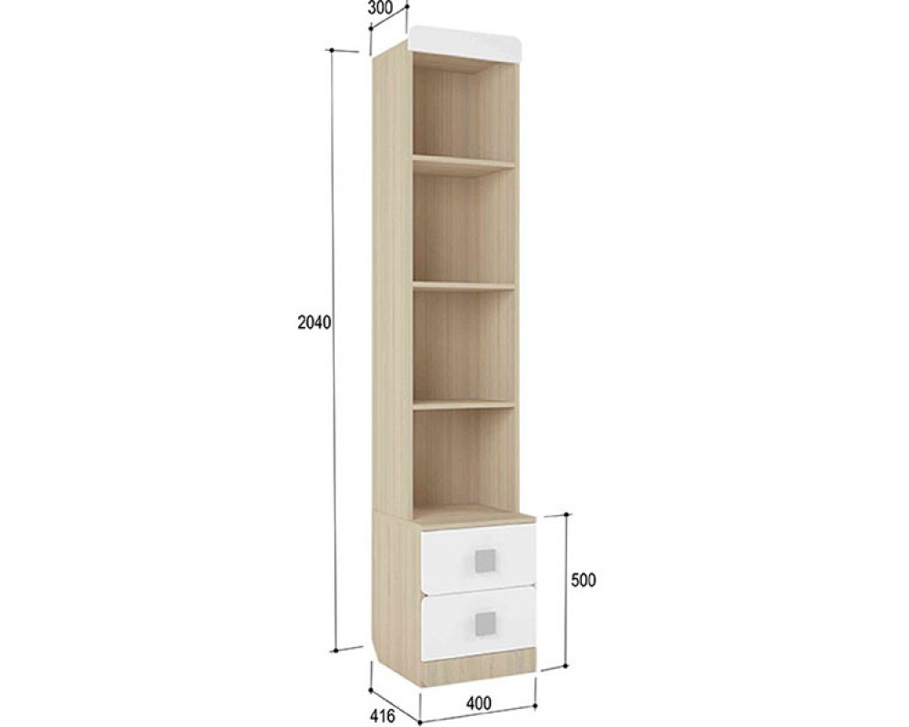 Стеллаж Стиль Кофе с молоком-1