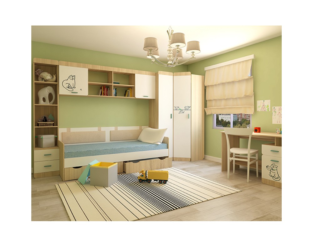 Шкаф угловой Кот-8